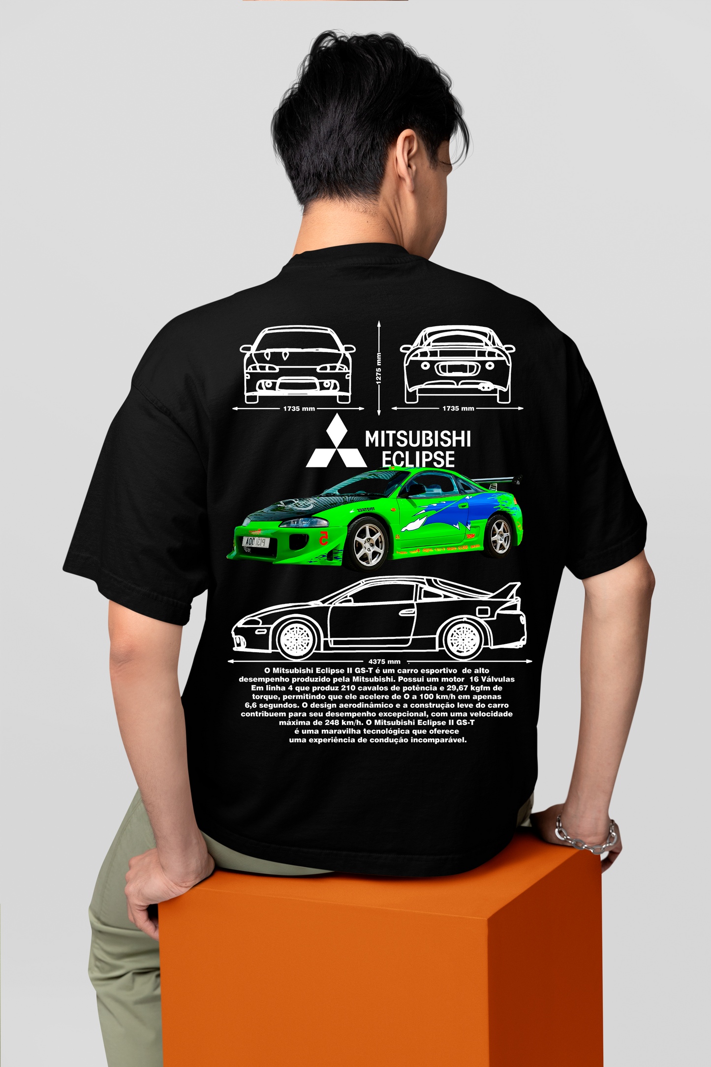 Camiseta Mitsubishi Eclipse do Brian