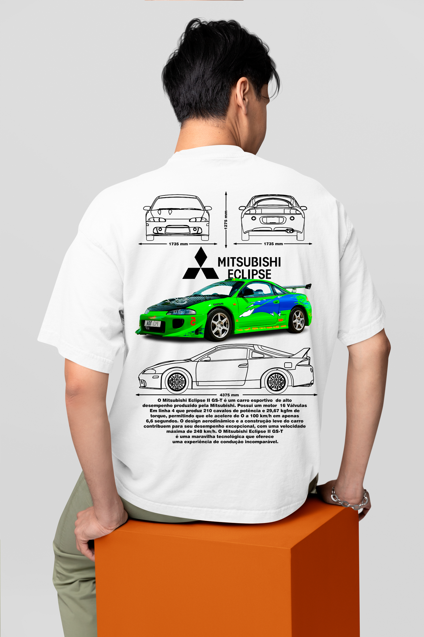 Camiseta Mitsubishi Eclipse do Brian