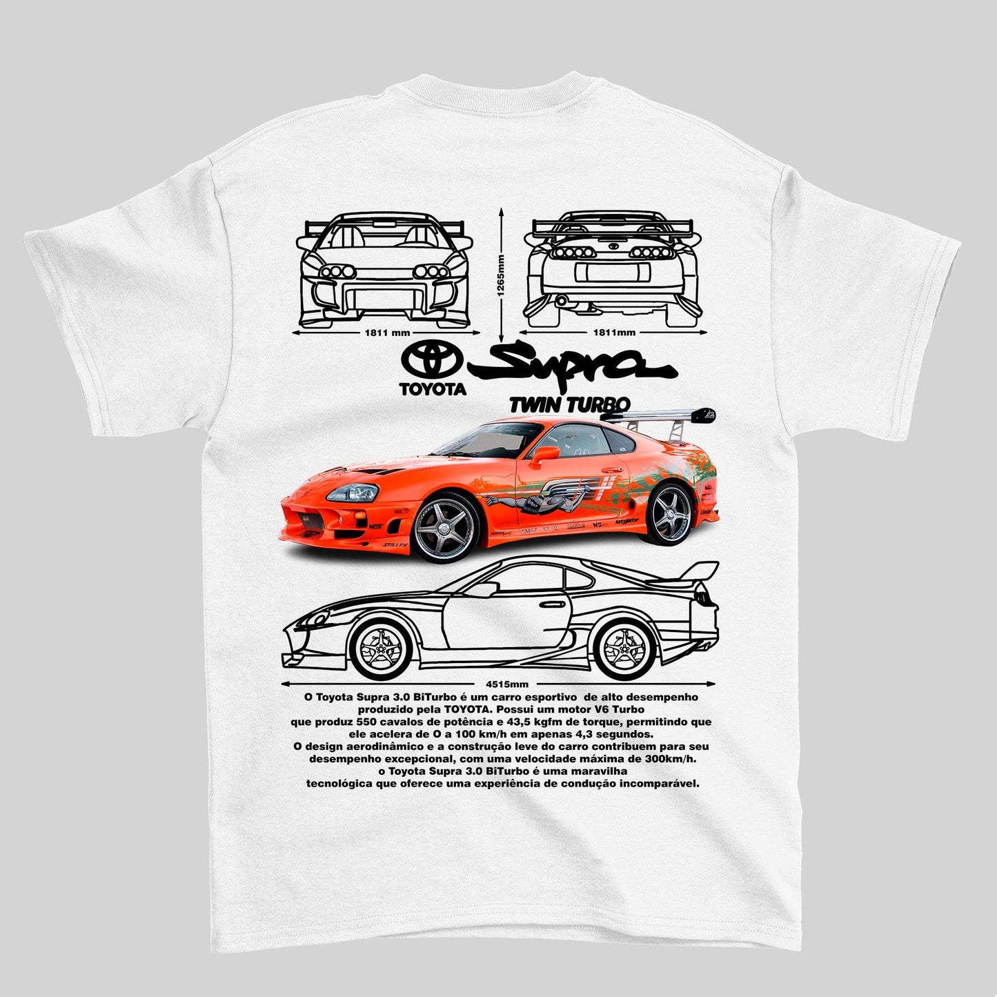 Camiseta Toyota Supra 3.0 24v Bi-turbo