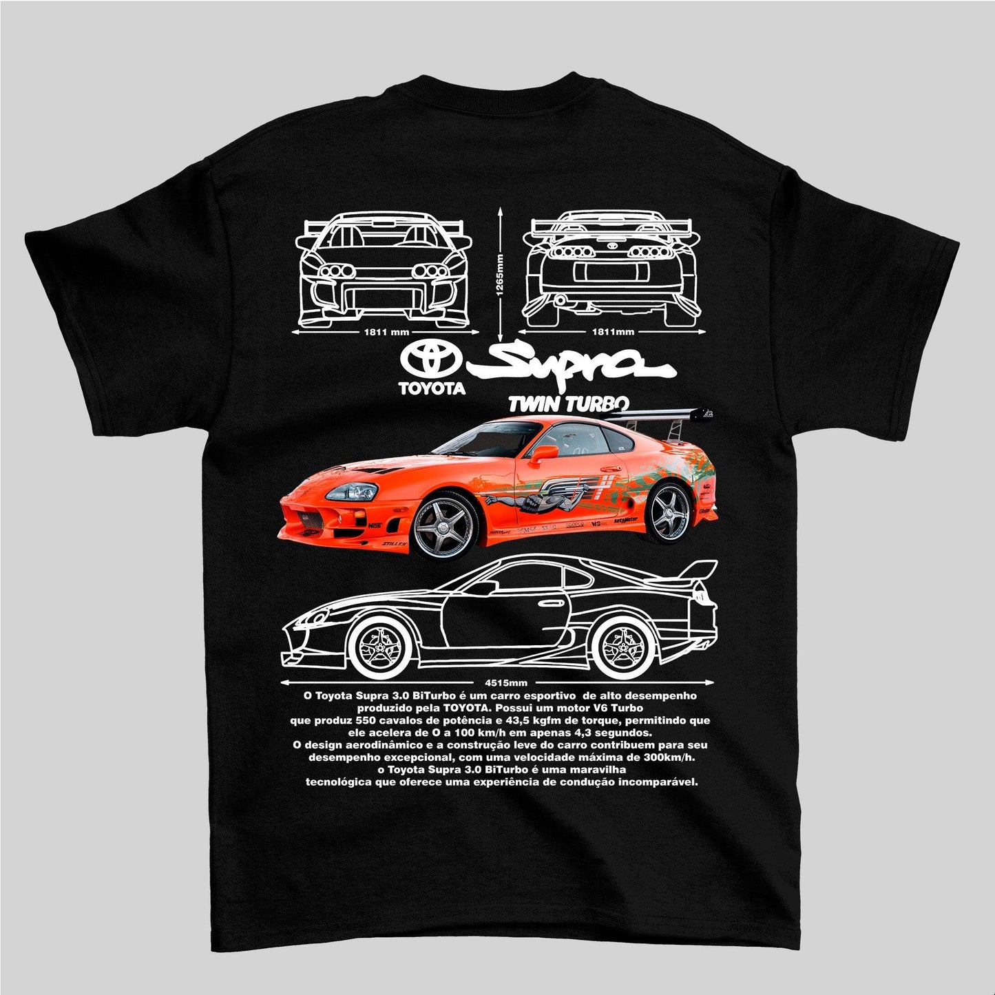 Camiseta Toyota Supra 3.0 24v Bi-turbo