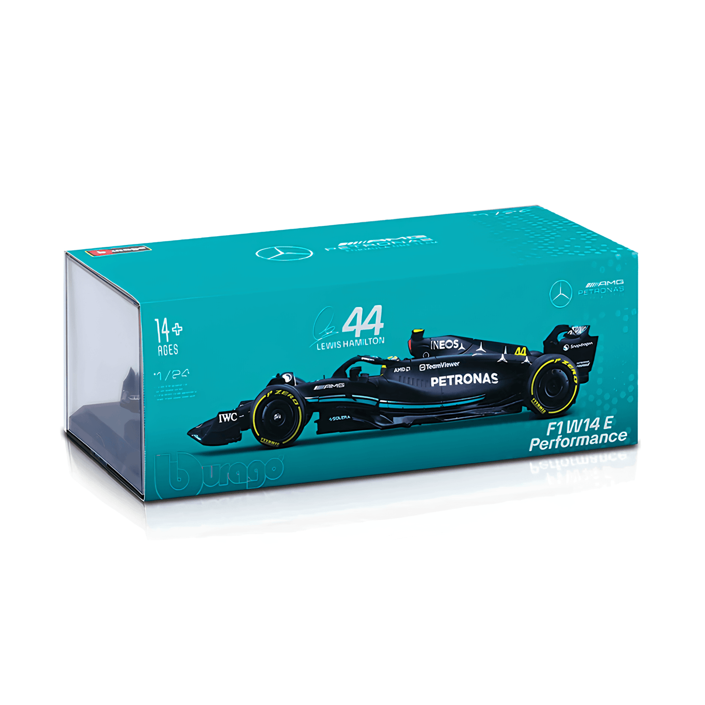 F1 Miniatura Mercedes-AMG W14 #44 Lewis Hamilton 1:24