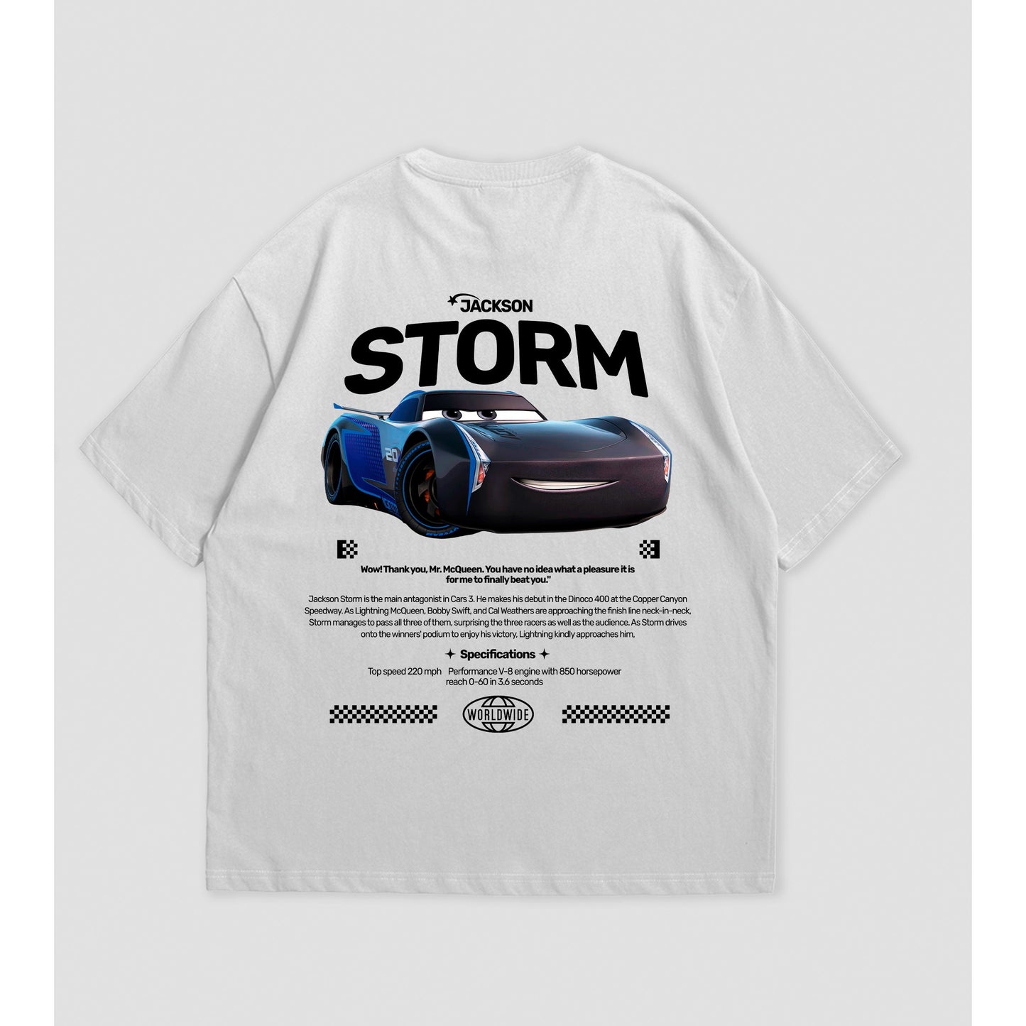 Camiseta Oversized Storm Cars