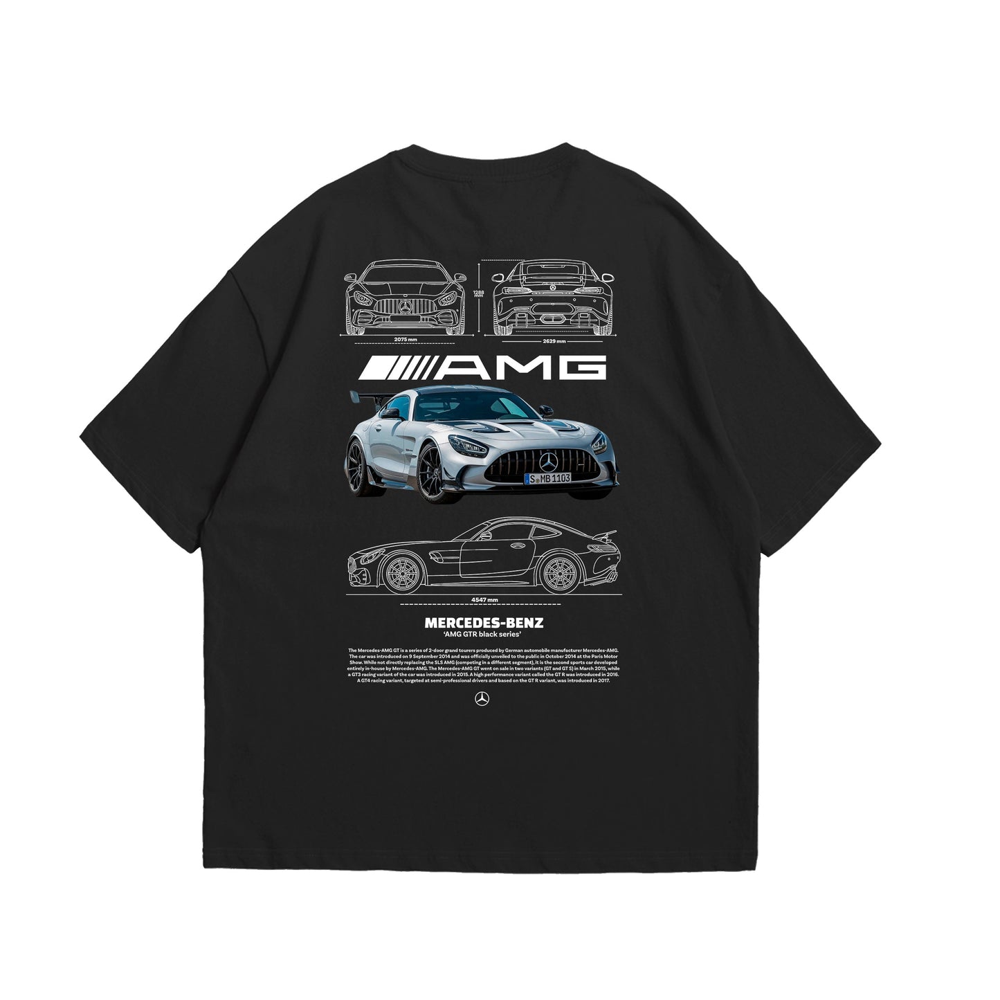 Camiseta Oversized Mercedes AMG GTR