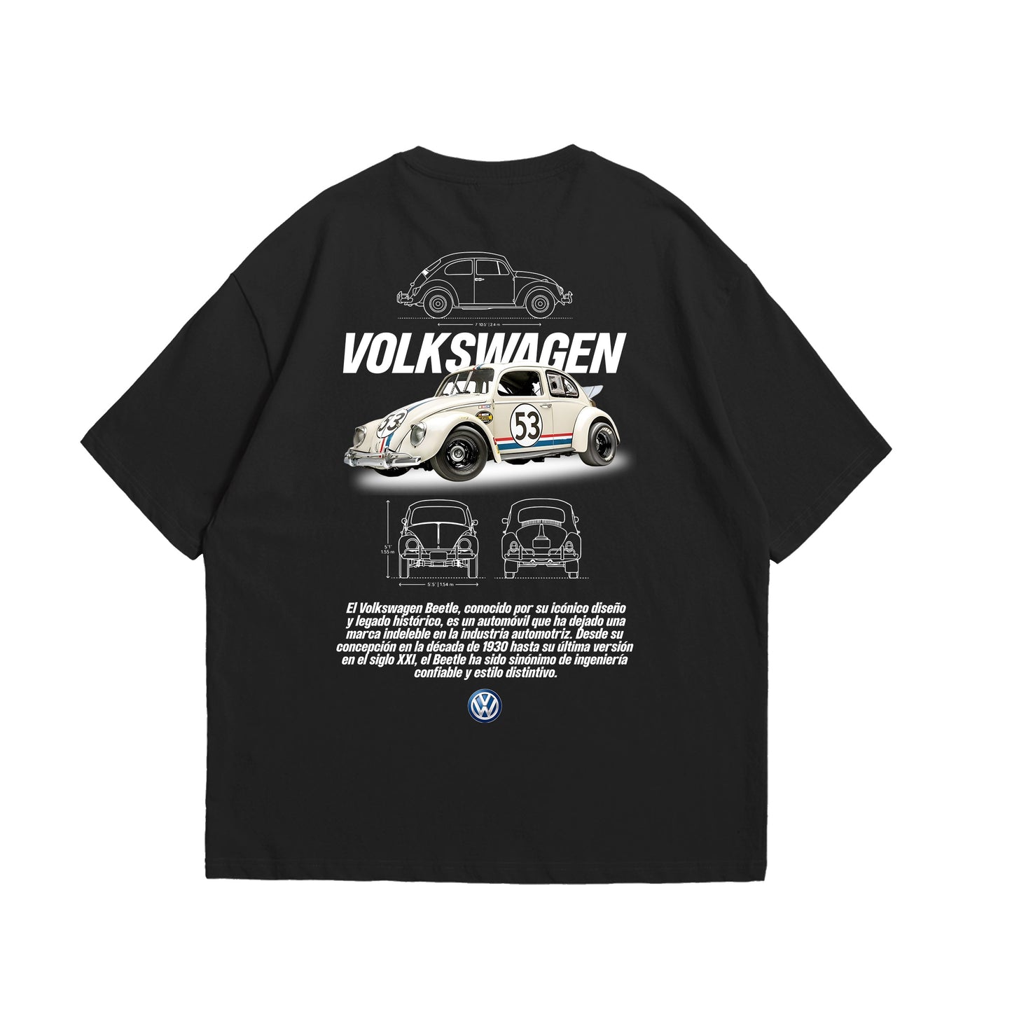 Camiseta Oversized Volkswagen Fusca