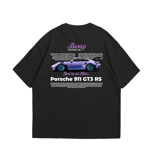 Camiseta Oversized Porsche Berry