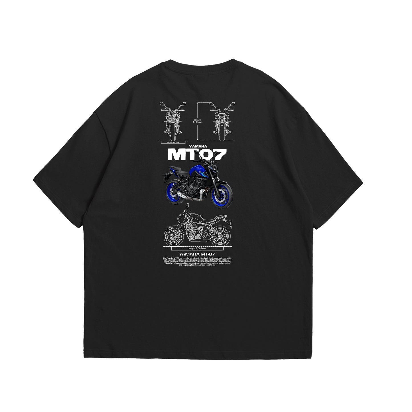 Camiseta Oversized Yamaha MT07