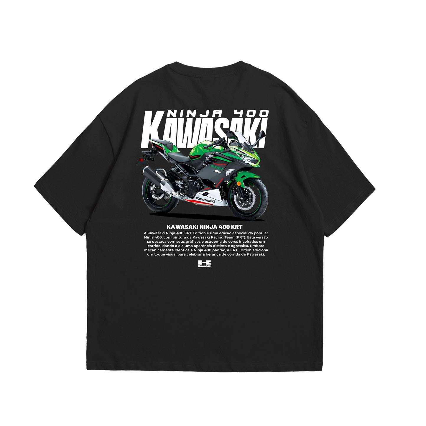 Camiseta Oversized Kawasaki Ninja 400