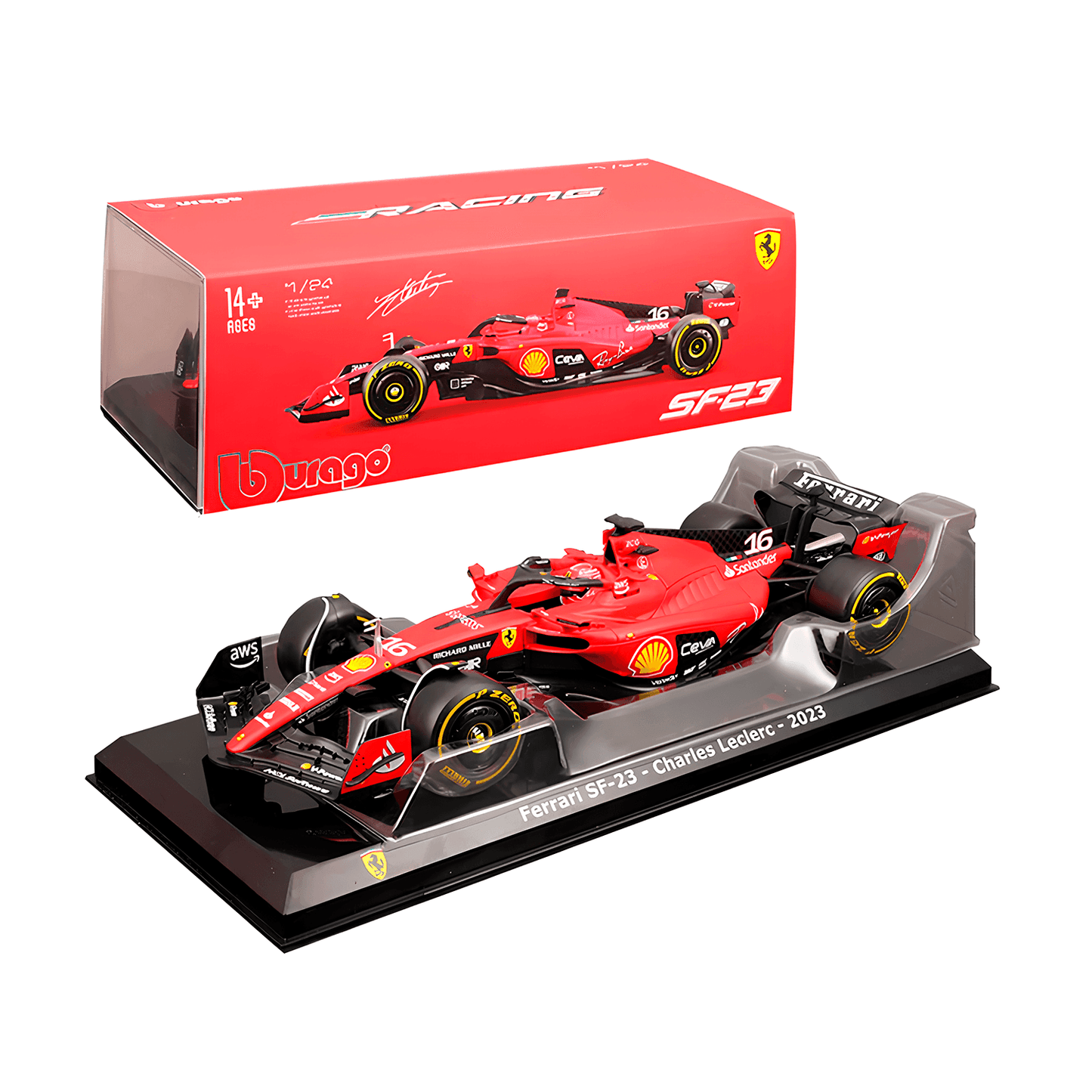 F1 Miniatura Ferrari SF23 #55 Carlos Sainz 1:24