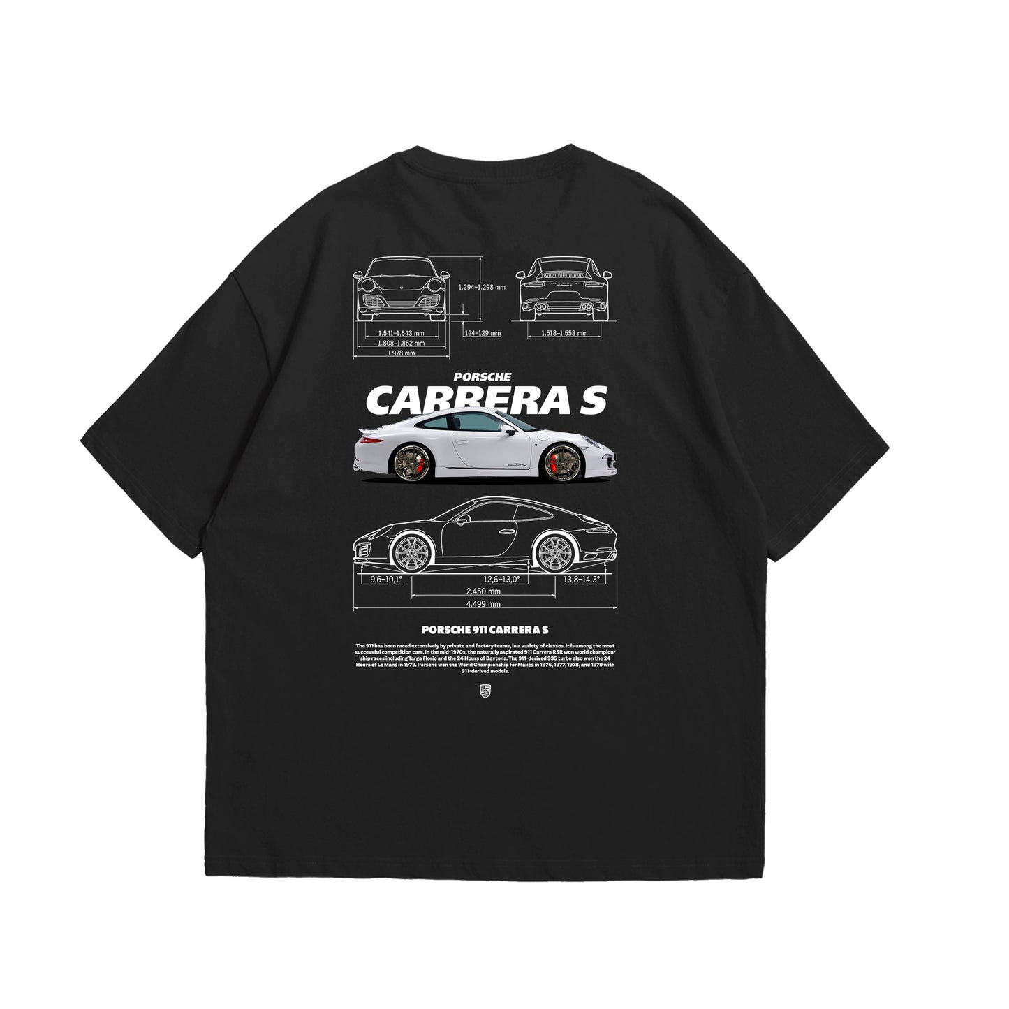 Camiseta Oversized Porsche Carrera S