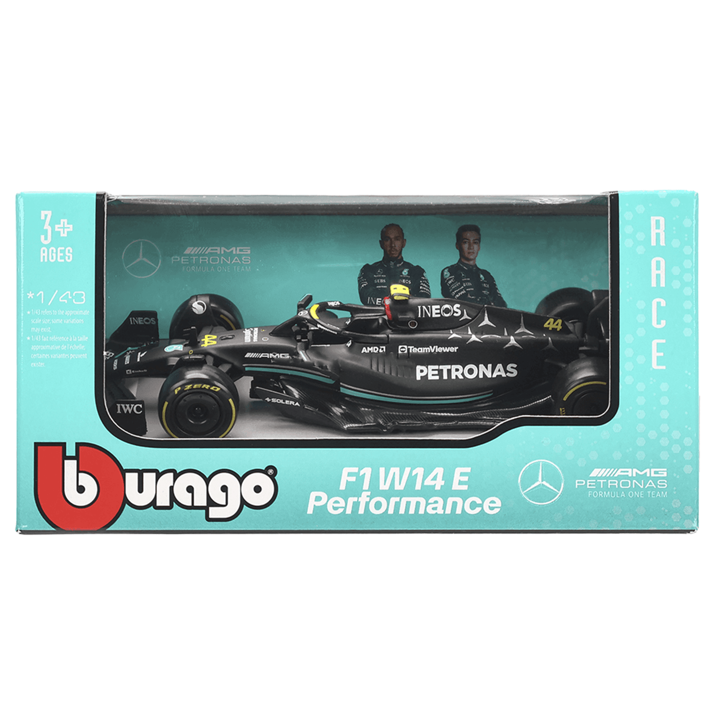 F1 Miniatura Mercedes-AMG W14 #44 Lewis Hamilton 1:43