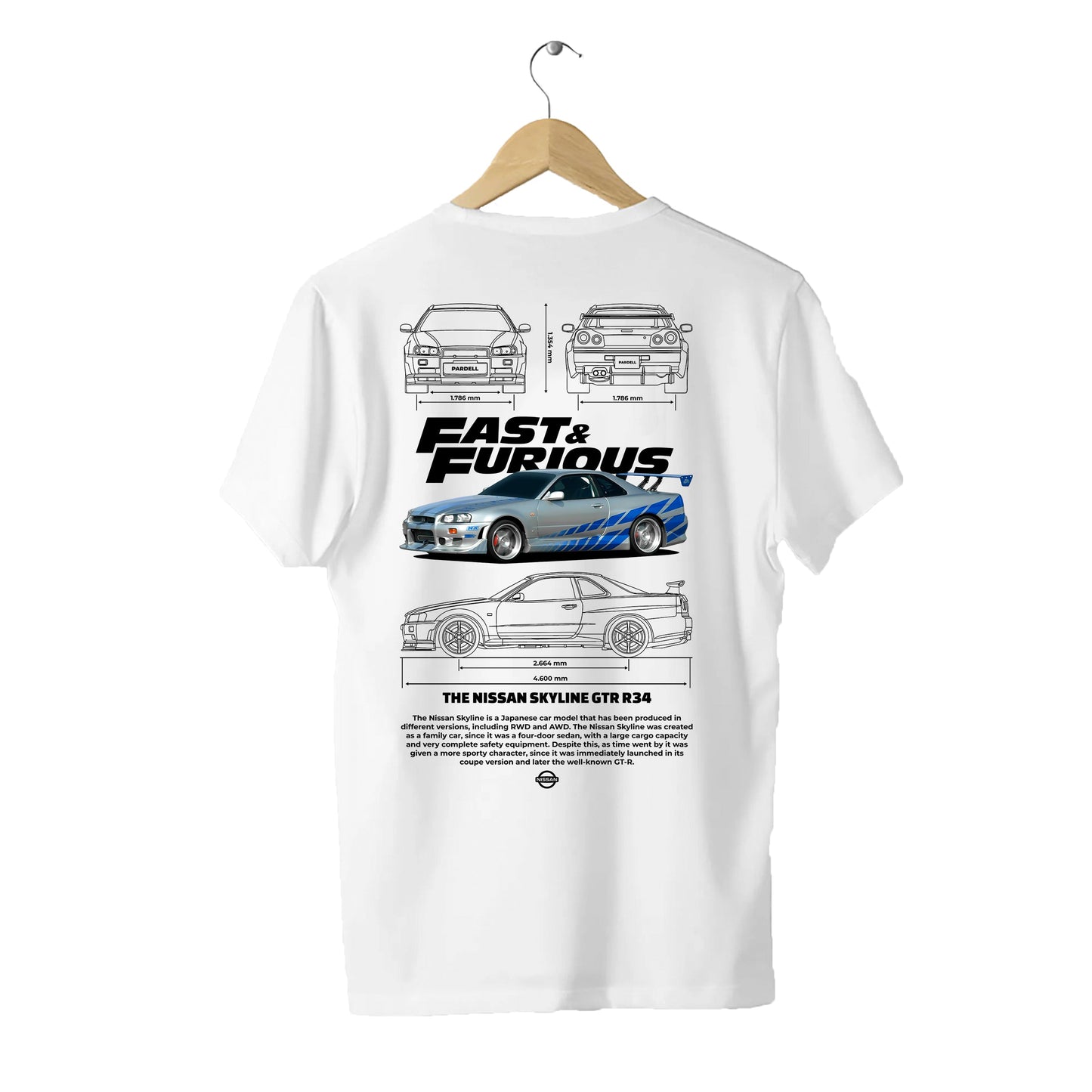 Camiseta Skyline Fast and Furious