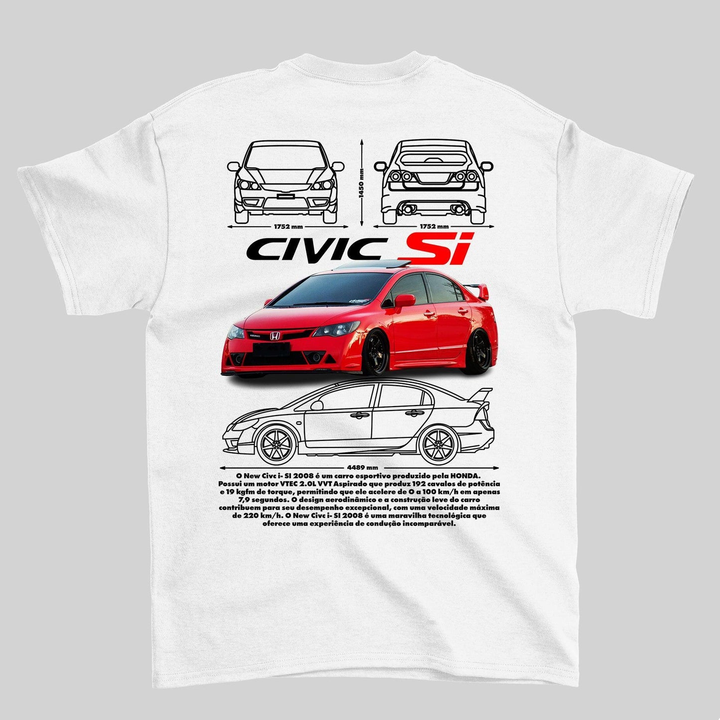 Camiseta Honda Civic SI - GTS73