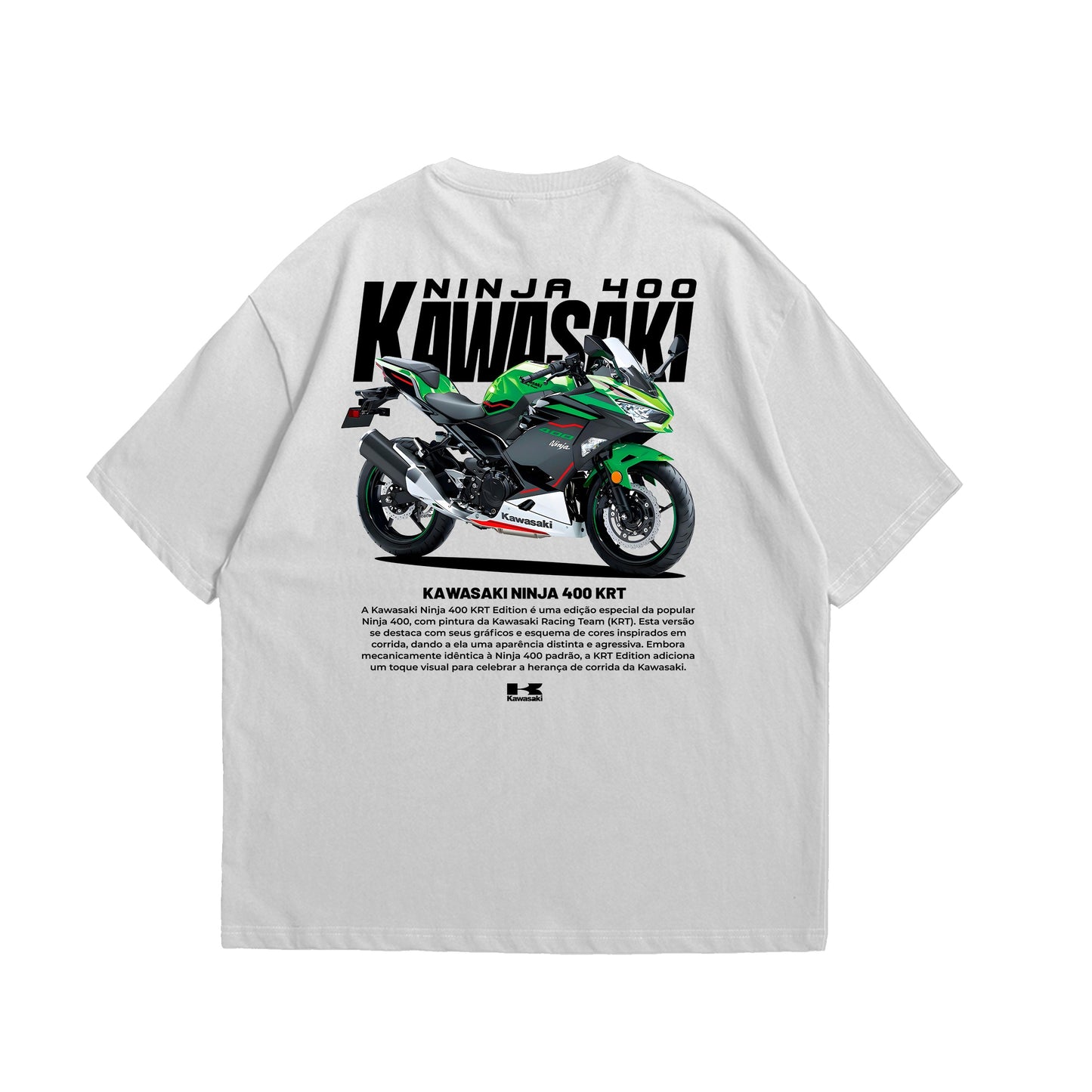 Camiseta Oversized Kawasaki Ninja 400