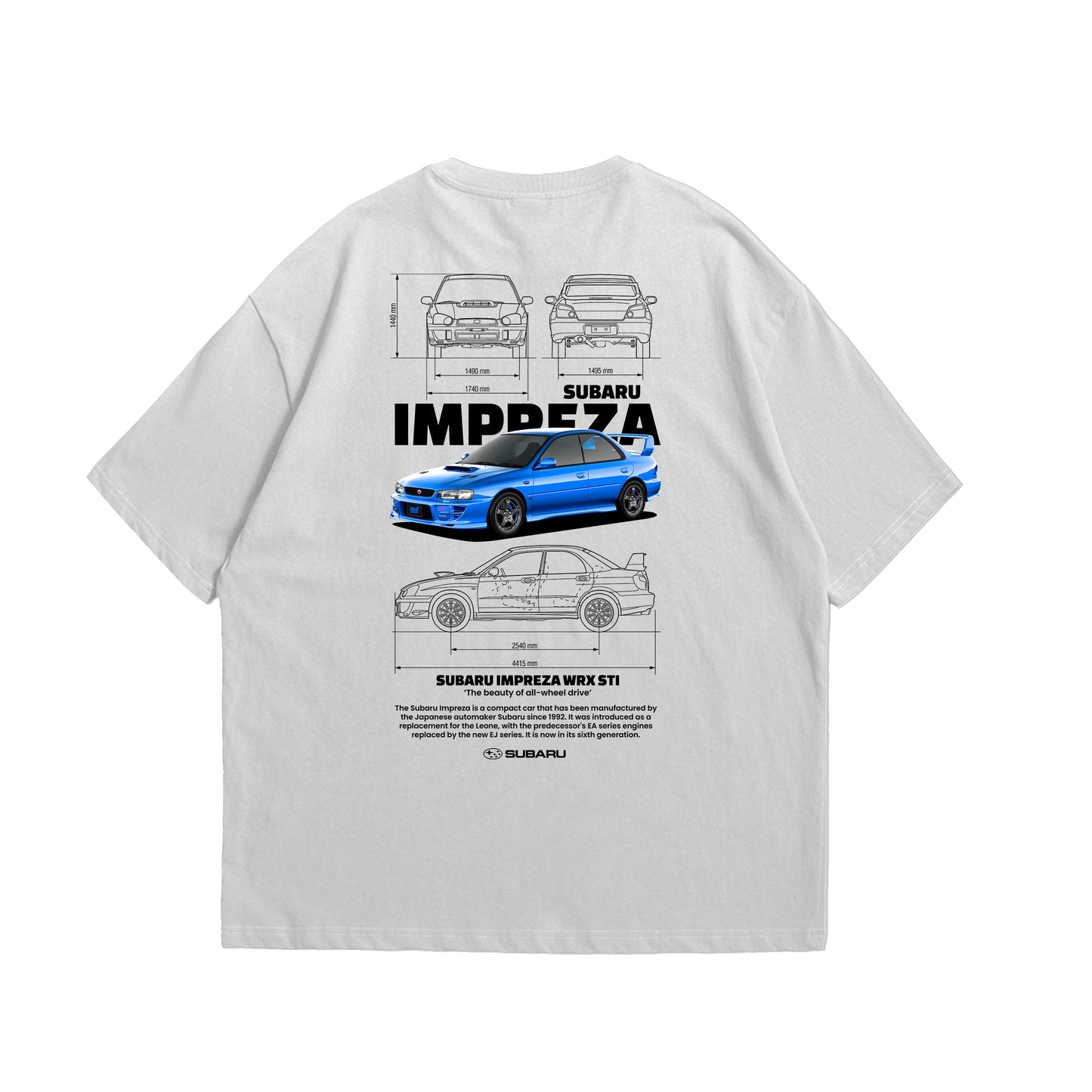 Camiseta Oversized Subaru Impreza