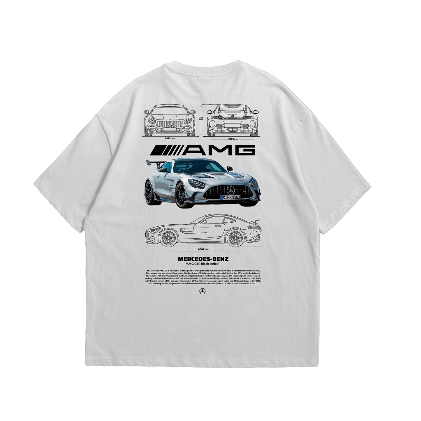 Camiseta Oversized Mercedes AMG GTR