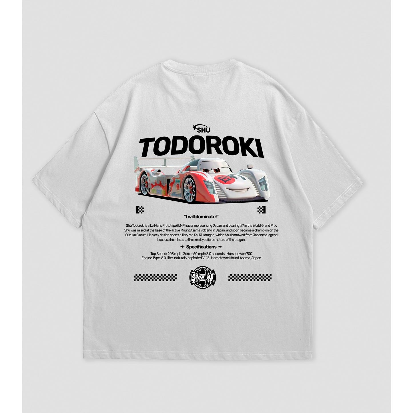 Camiseta Oversized Todoroki Cars