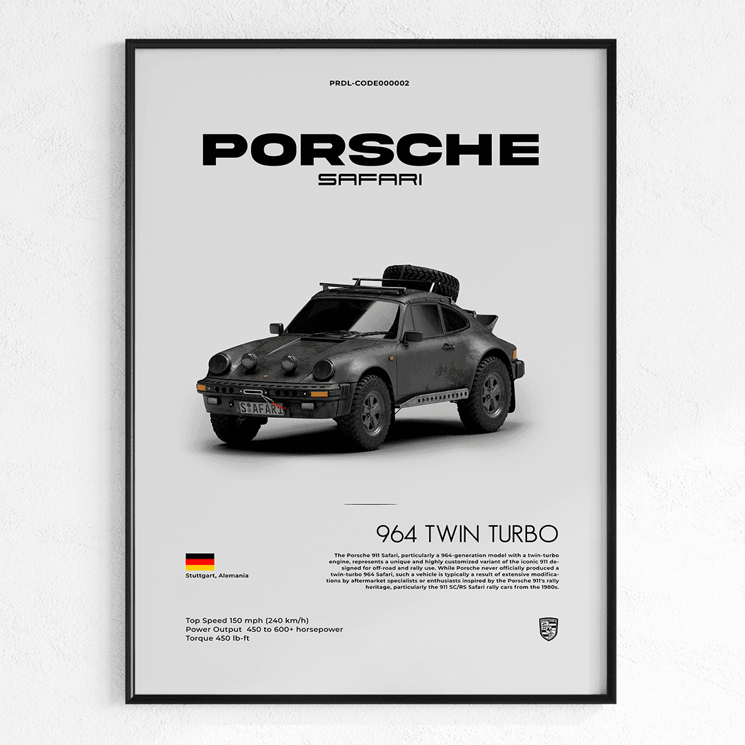 Quadro Decorativo Porsche 911 Safari