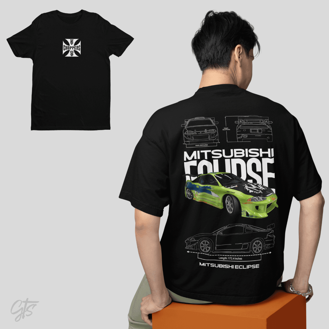 Camiseta do Brian + Mitsubishi Eclipse Velozes e Furiosos