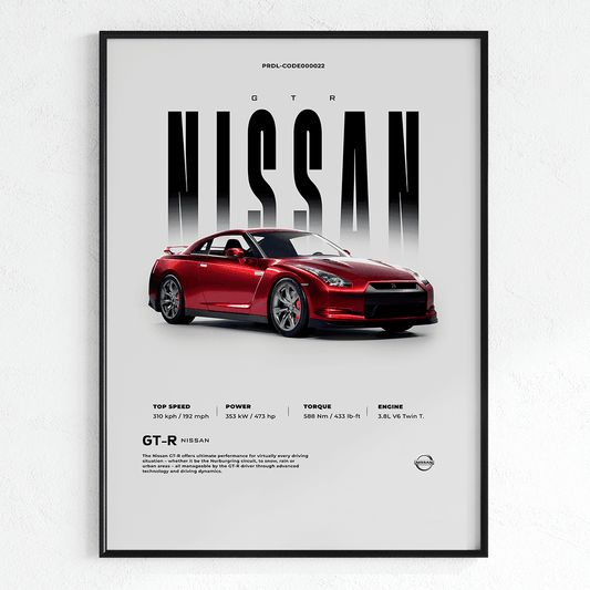 Quadro Decorativo Nissan GTR