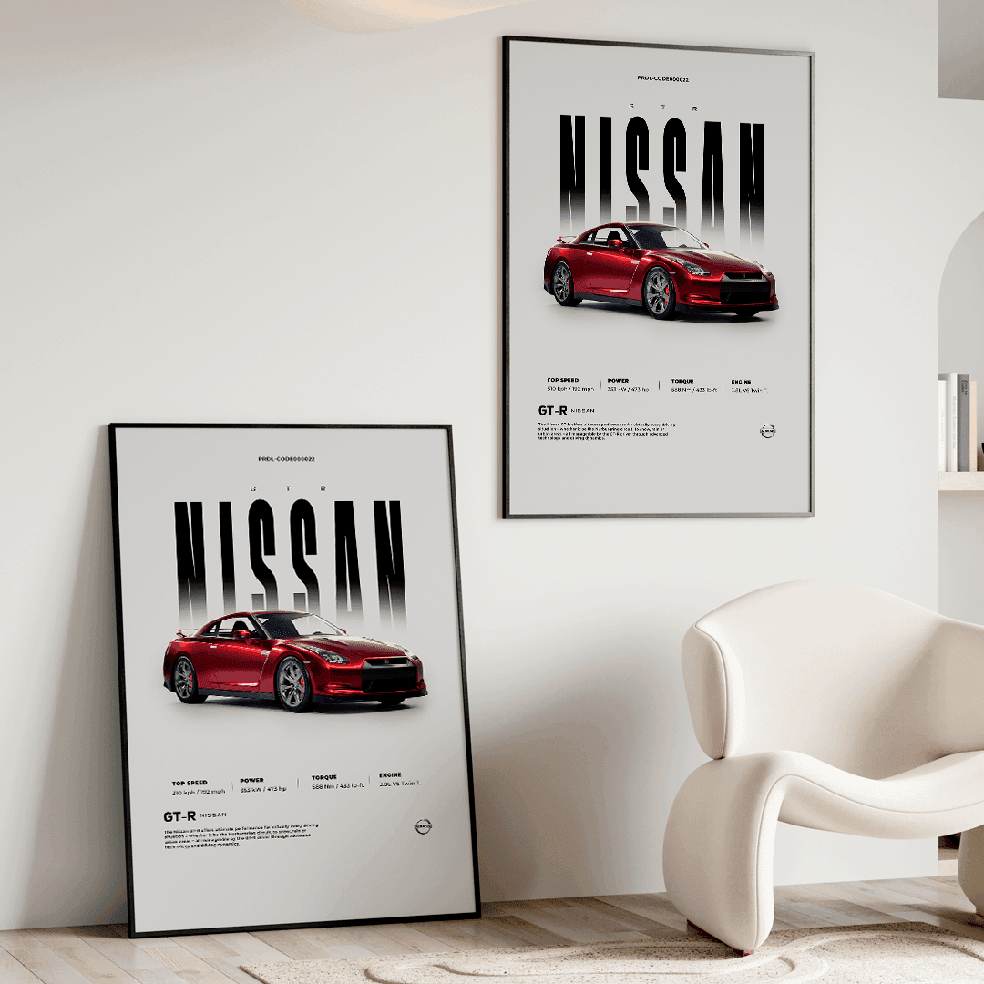 Quadro Decorativo Nissan GTR