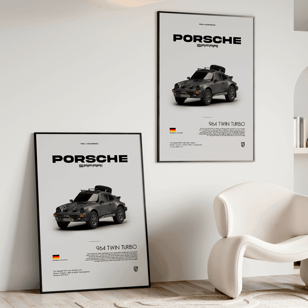 Quadro Decorativo Porsche 911 Safari