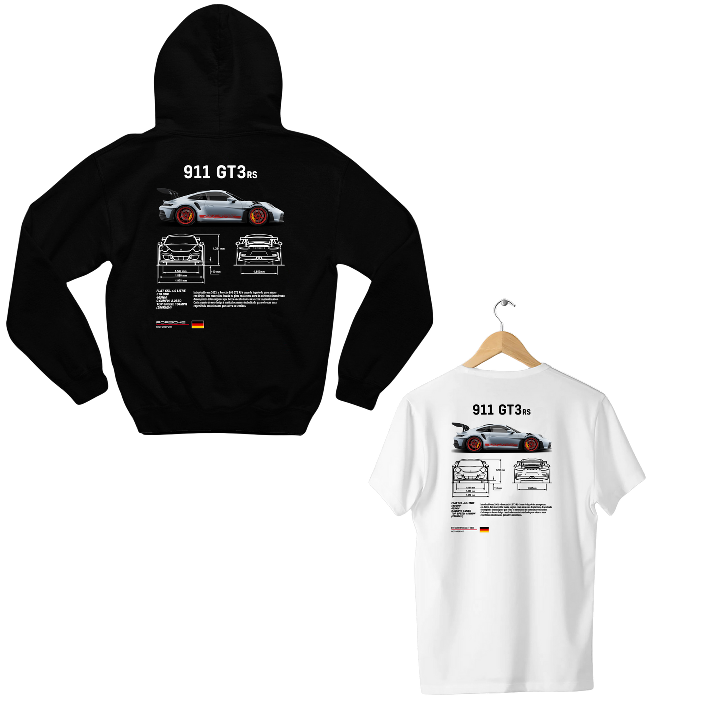 Moletom Porsche + Camiseta Porsche