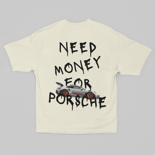 Camiseta Oversized Need Money For Porsche - GTS04