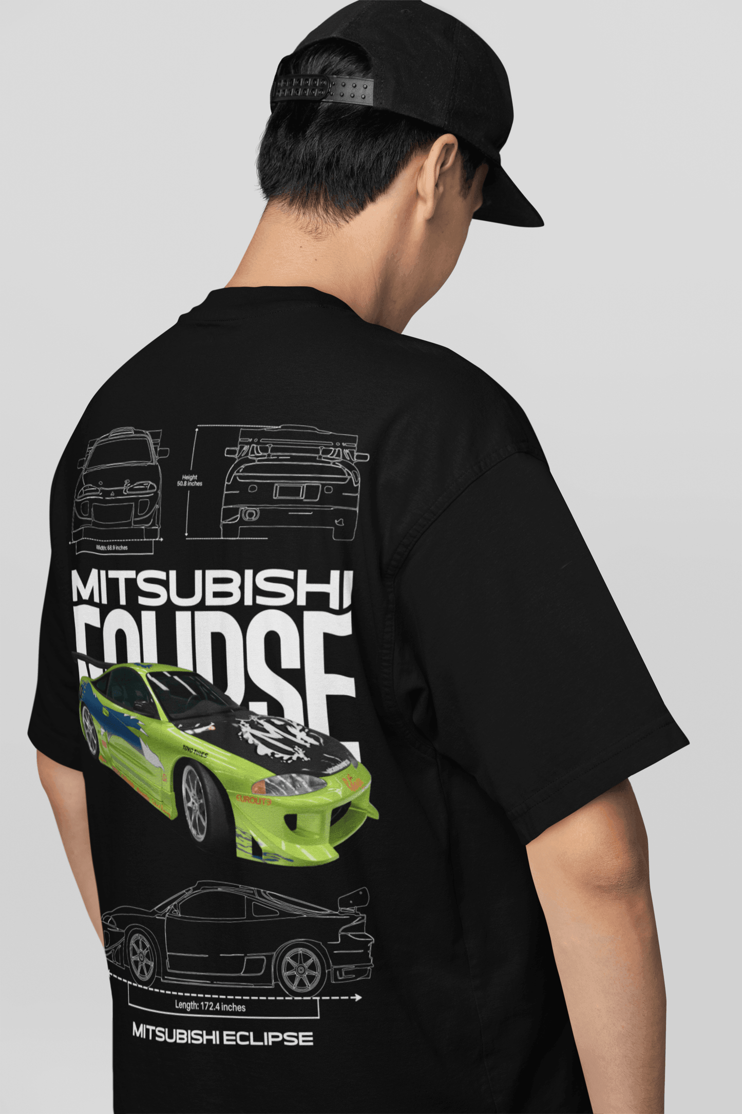 Camiseta do Brian + Mitsubishi Eclipse Velozes e Furiosos