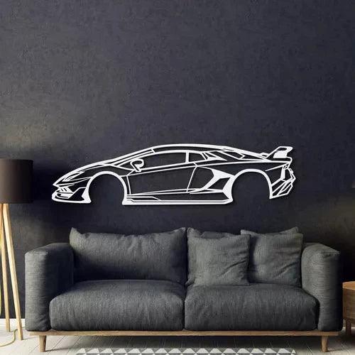 Quadro Decorativo Lamborghini Aventador SVJ