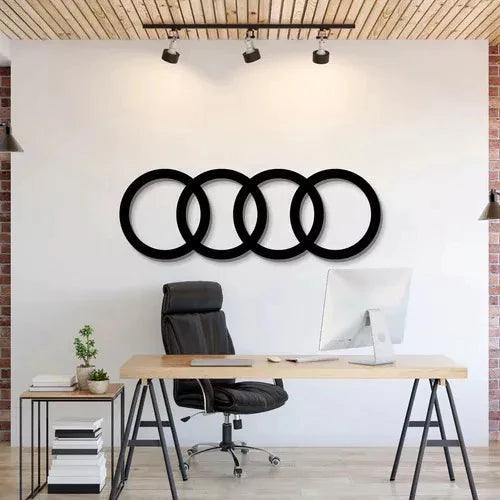 Quadro Decorativo Audi Emblema