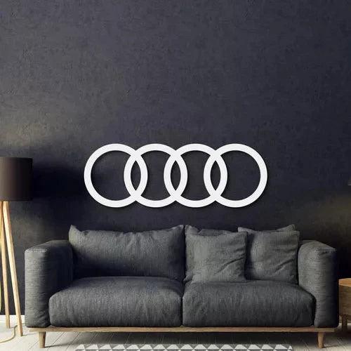 Quadro Decorativo Audi Emblema