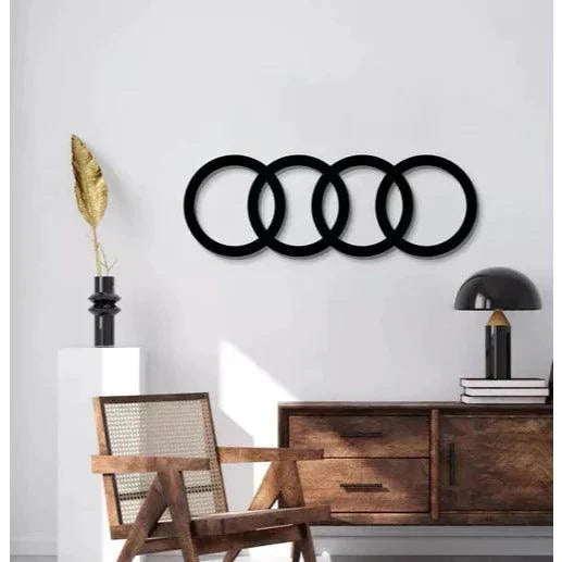 Quadro Decorativo Audi Emblema