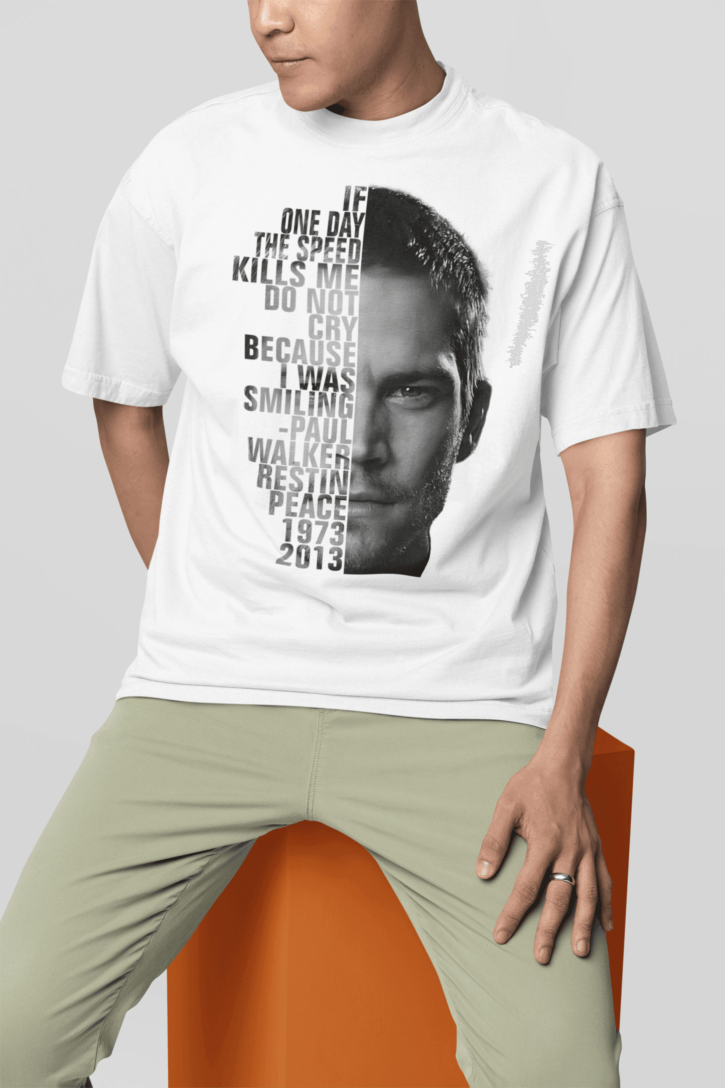 Camiseta em homenagem a Paul Walker