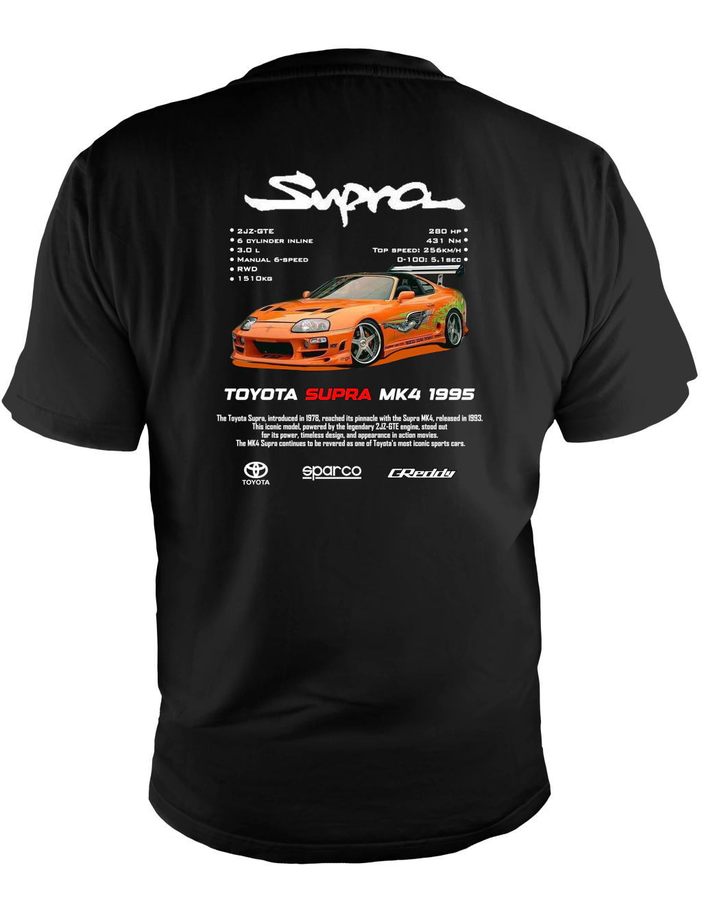 Camiseta Toyota Supra - Velozes e furiosos