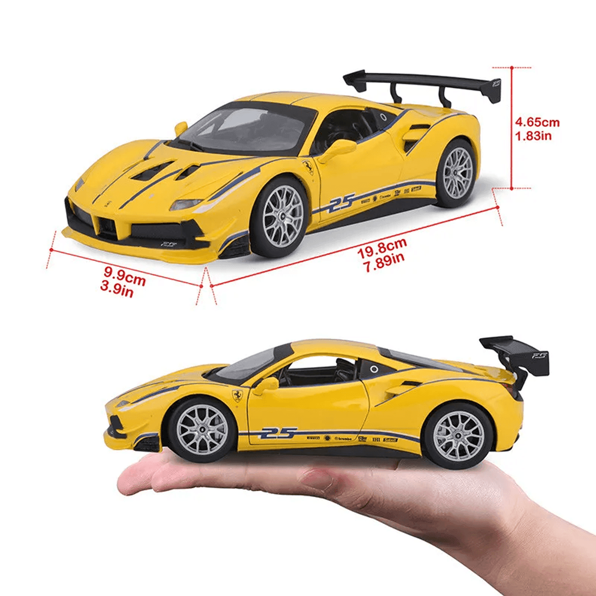 Miniatura 1:24 Ferrari 488 Challenge GT Sport Car #25