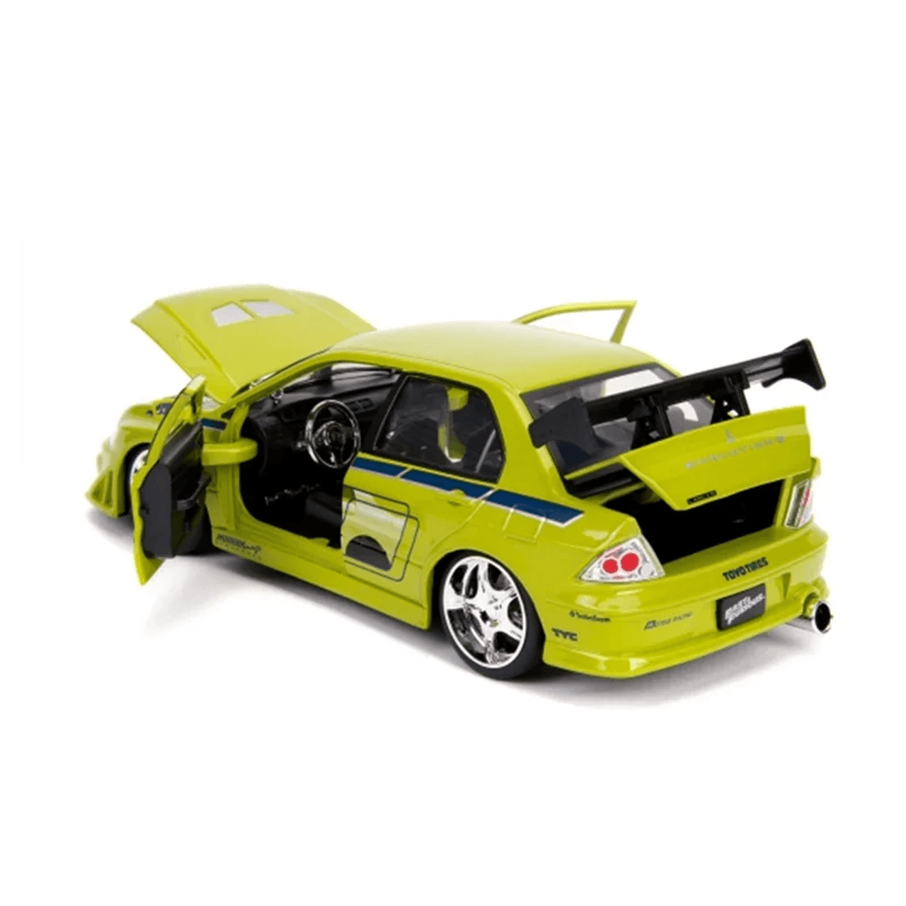 Miniatura  Mitsubishi Lancer Evolution 7 Brian O'Conner 2002 1:24 - Velozes e Furiosos 2