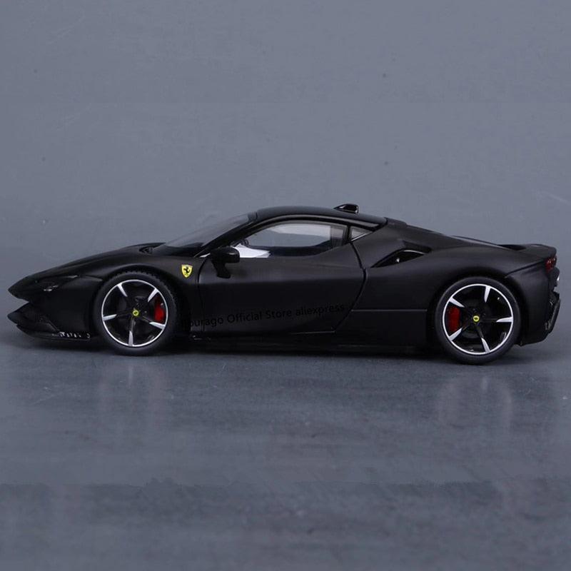 Miniatura Ferrari SF90 Stradale 2022 1:24 Preta