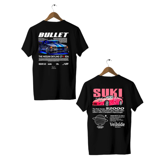 Camiseta Bullet e Suki Casal