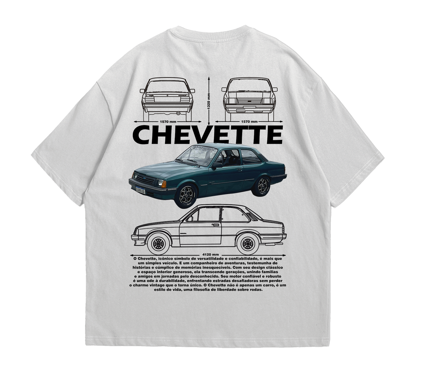 Camiseta Oversized Chevette Turbo